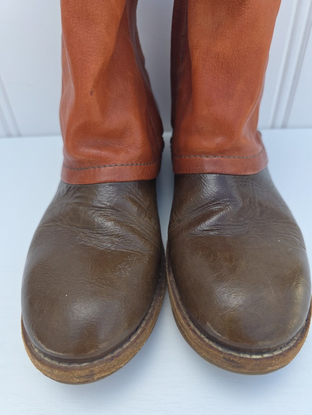 A.S.98 Leather Boho Biker Slouchy Ankle Boots Size EU 37 - Picture 3 of 16